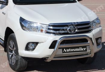 Toyota Hilux'a Uyumlu 2015 Krom Ön Koruma Bariyeri