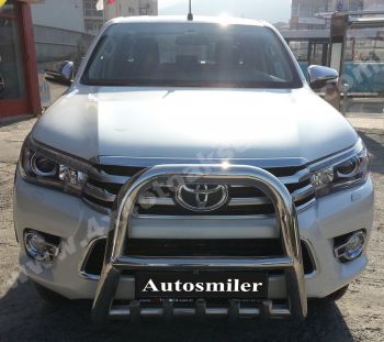 Toyota Hilux'a Uyumlu 2115+ Krom Ön Koruma İthal Yüksek 