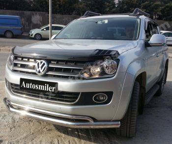 Volkswagen Amarok Çiftli Krom Ön Koruma Yazısız