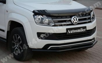Volkswagen Amarok Çiftli Siyah Ön Koruma